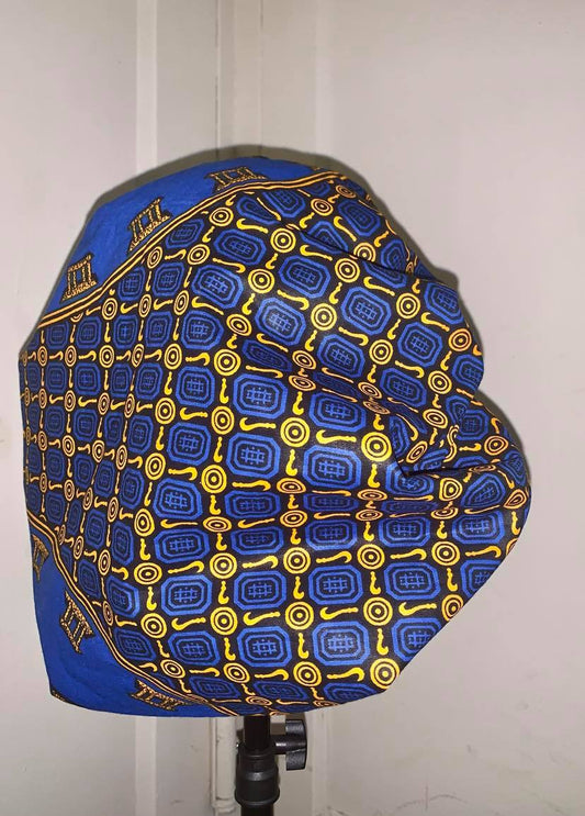 Large Ankara Satin-Lined Bonnet