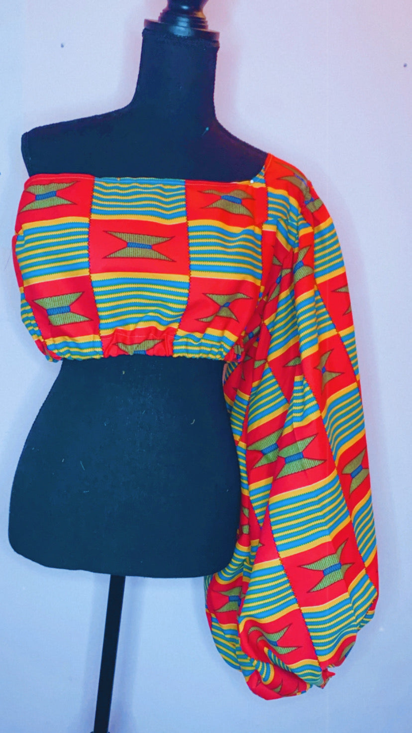 Ankara Puff Sleeve -  Canada